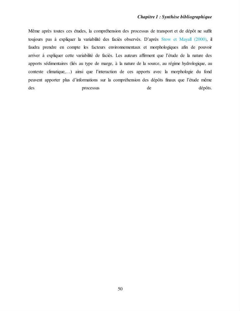 Evaluation géomorphologique de la marge continentale Ouest Algérienne (Oran - Ténés )
