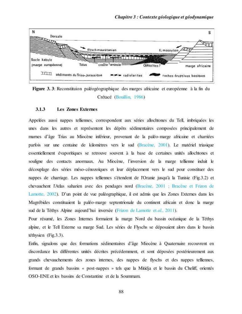 Evaluation géomorphologique de la marge continentale Ouest Algérienne (Oran - Ténés )
