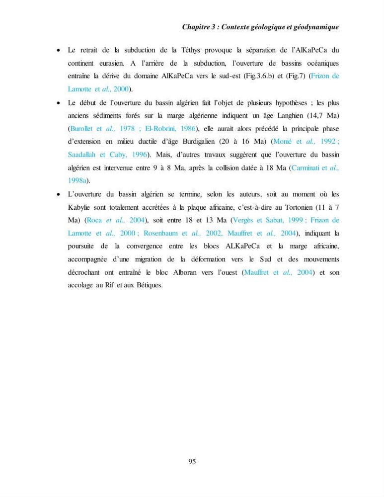 Evaluation géomorphologique de la marge continentale Ouest Algérienne (Oran - Ténés )