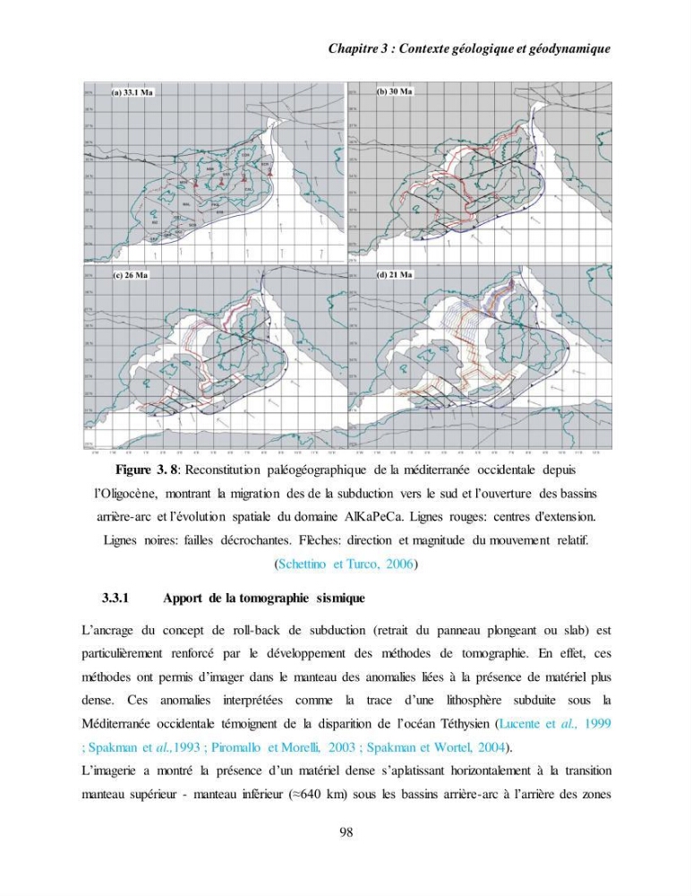 Evaluation géomorphologique de la marge continentale Ouest Algérienne (Oran - Ténés )