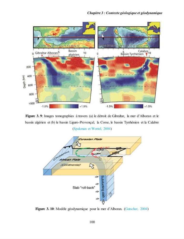Evaluation géomorphologique de la marge continentale Ouest Algérienne (Oran - Ténés )