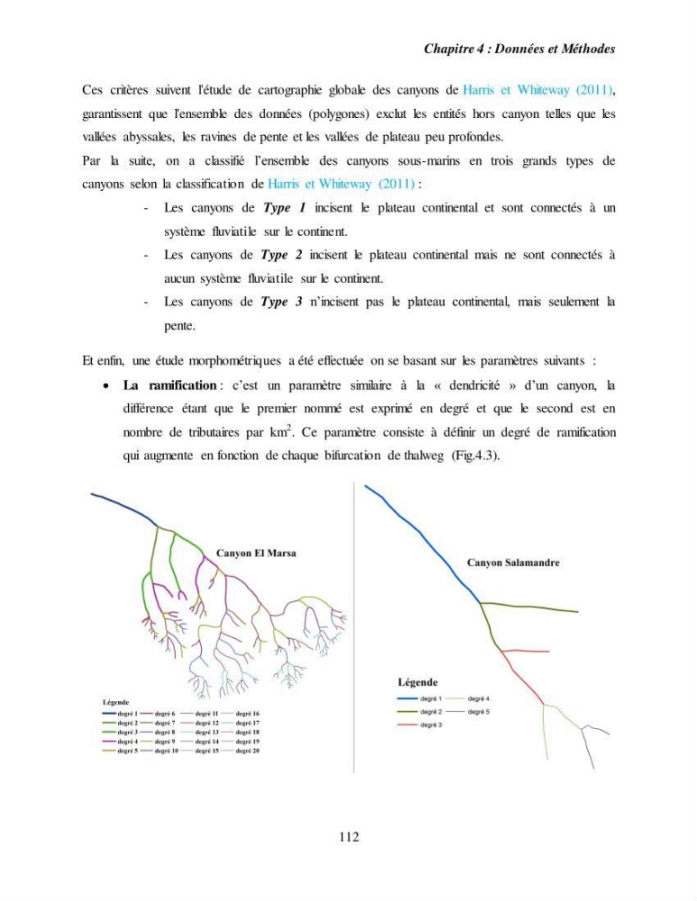 Evaluation géomorphologique de la marge continentale Ouest Algérienne (Oran - Ténés )