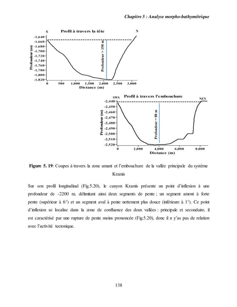 Evaluation géomorphologique de la marge continentale Ouest Algérienne (Oran - Ténés )