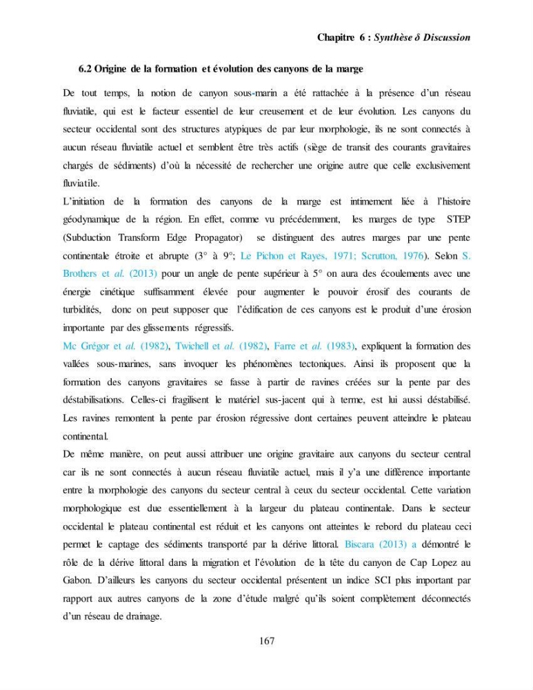 Evaluation géomorphologique de la marge continentale Ouest Algérienne (Oran - Ténés )
