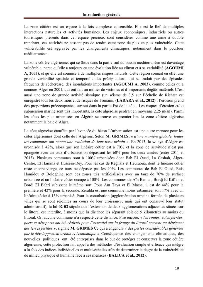 Apport de la variable socio-économique sur l\'évaluation de la vullnérabilité côtière
