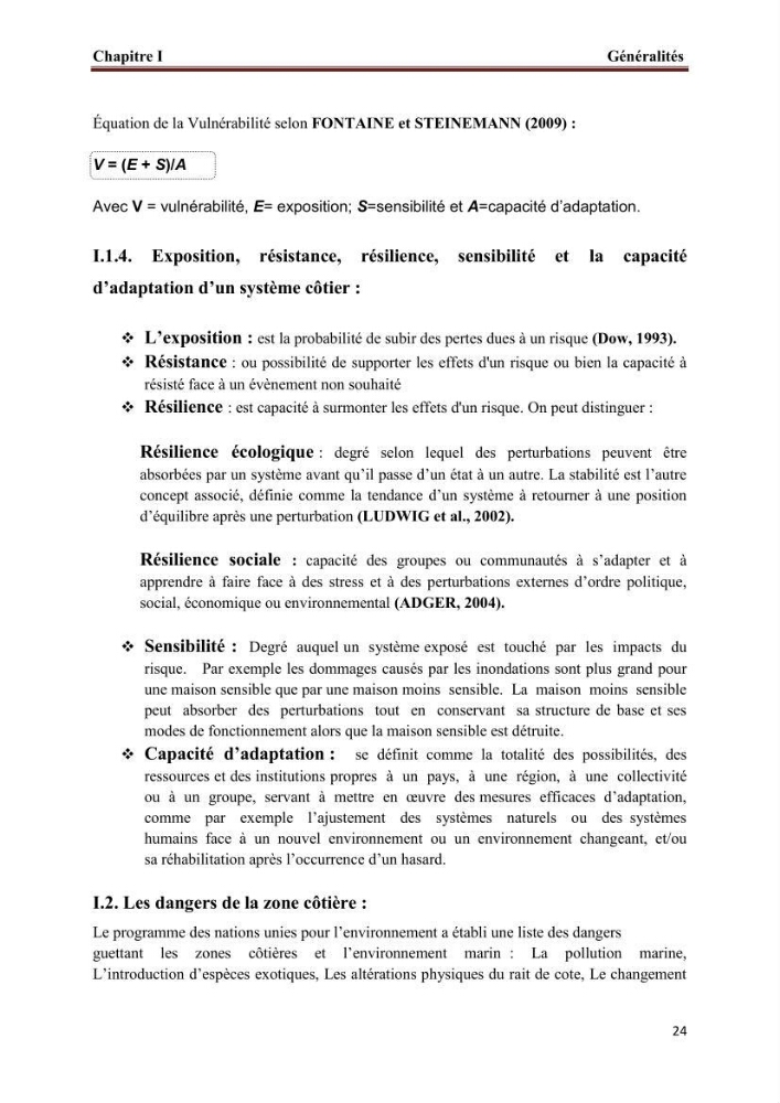 Apport de la variable socio-économique sur l\'évaluation de la vullnérabilité côtière