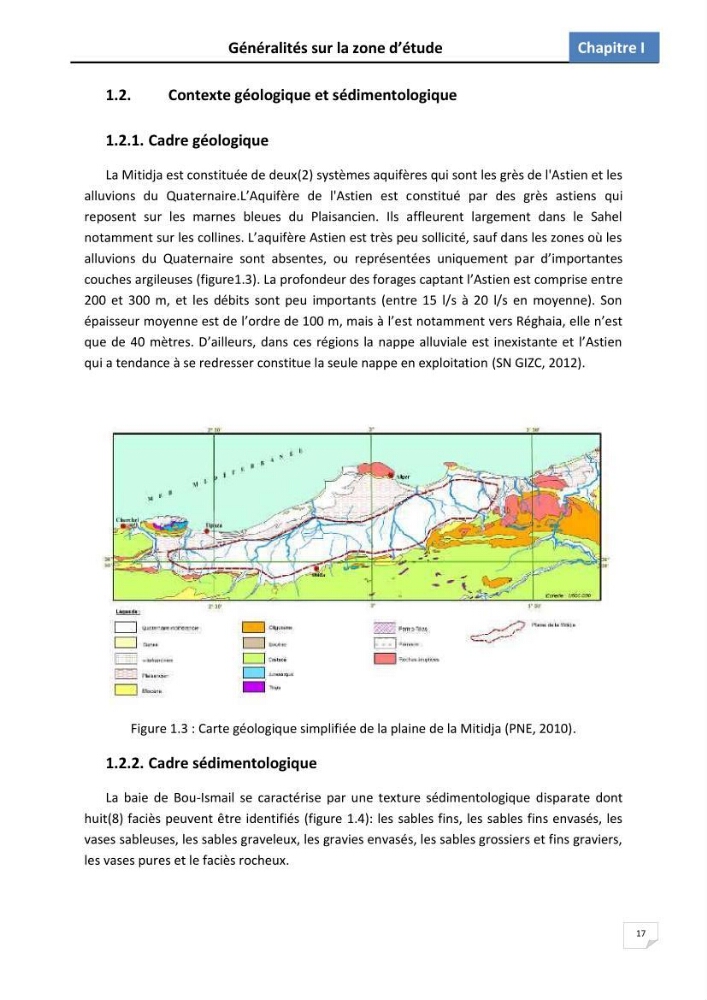 Etude des écosystèmes dunaires algérois : études comparative entre les deux ensembles dunaires du Mazafran et d\'EL Kadous