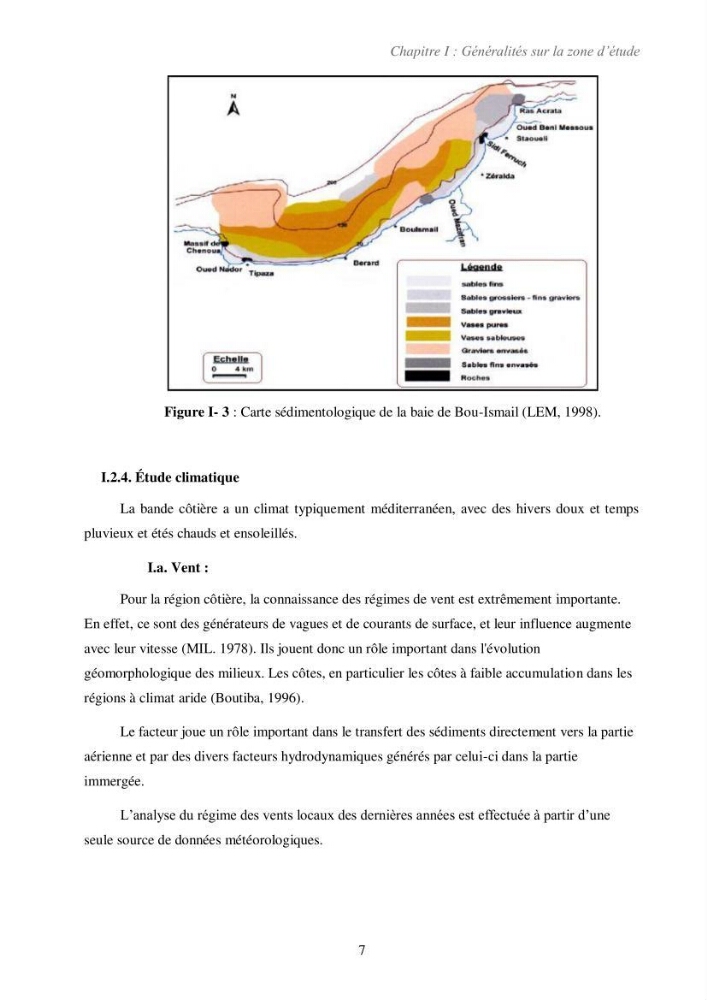 Etude de la vulnérabilité de la région de Bou-Ismail: recours à la modélisation pour l\'étude de la submersion marine