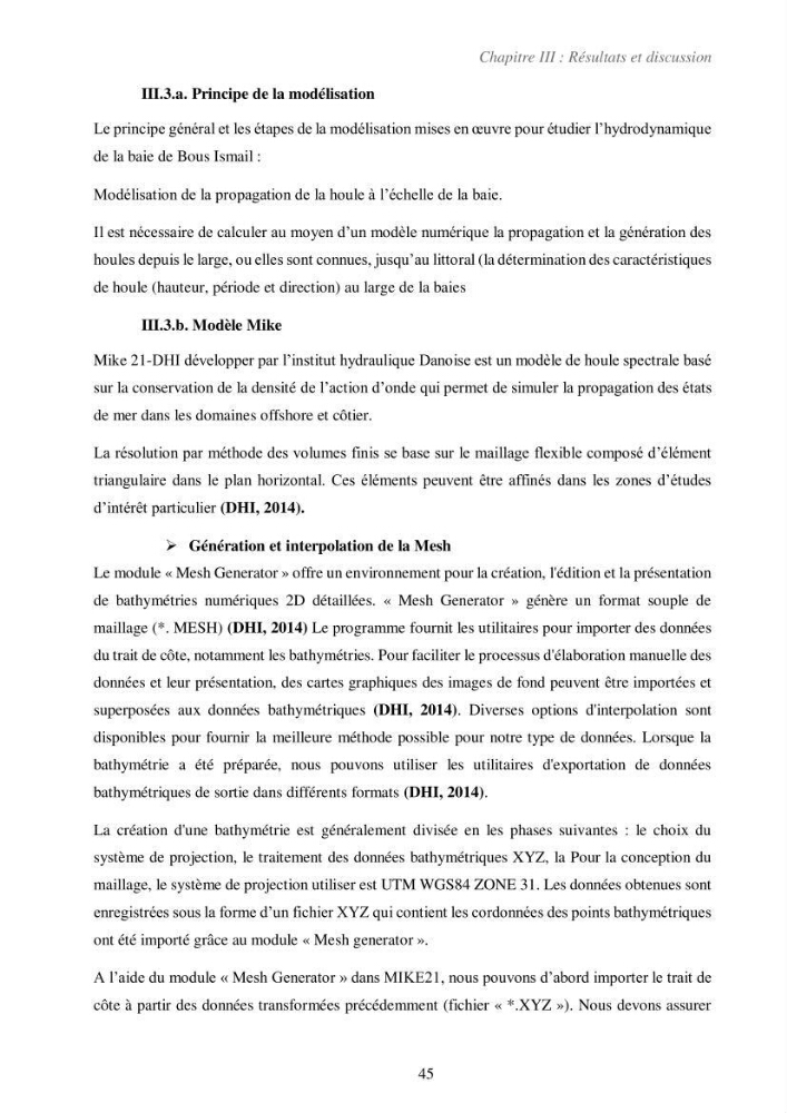 Etude de la vulnérabilité de la région de Bou-Ismail: recours à la modélisation pour l\'étude de la submersion marine