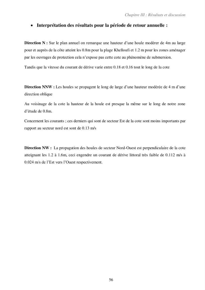 Etude de la vulnérabilité de la région de Bou-Ismail: recours à la modélisation pour l\'étude de la submersion marine