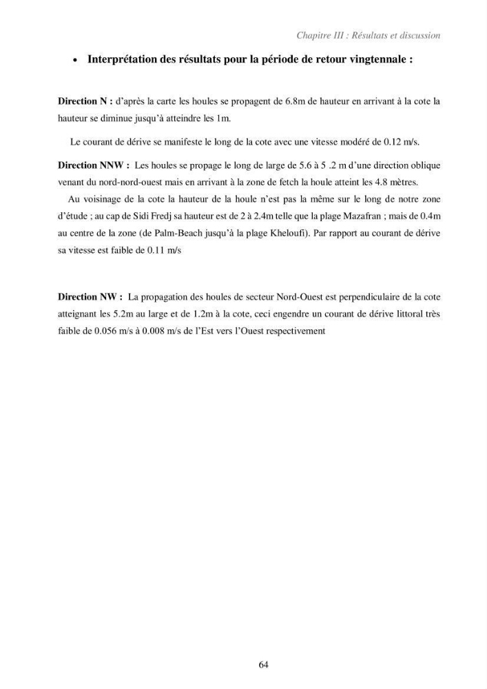 Etude de la vulnérabilité de la région de Bou-Ismail: recours à la modélisation pour l\'étude de la submersion marine
