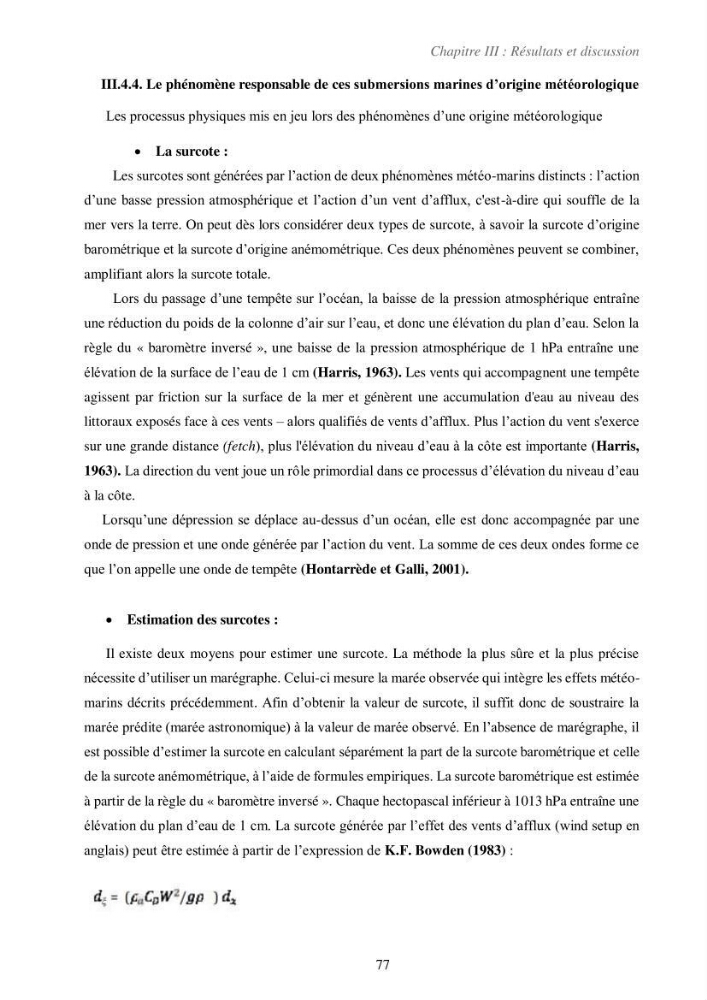 Etude de la vulnérabilité de la région de Bou-Ismail: recours à la modélisation pour l\'étude de la submersion marine