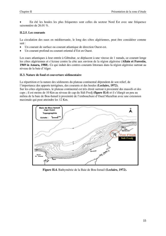 Diagnostic et paramètre environnementaux du littoral ouest de Sidi Fredj