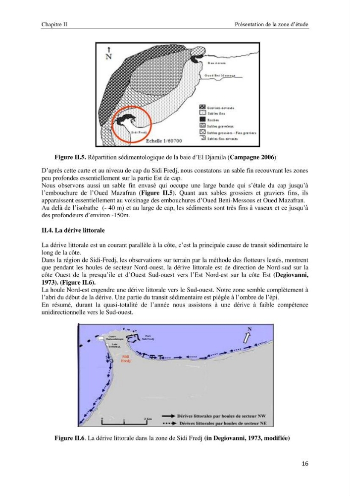 Diagnostic et paramètre environnementaux du littoral ouest de Sidi Fredj