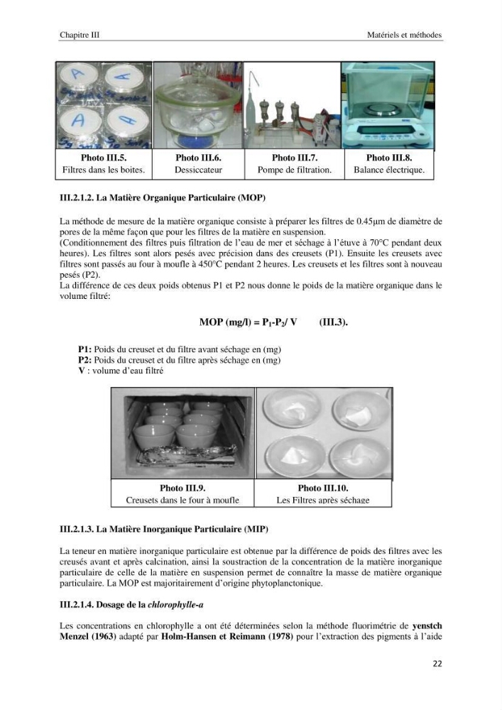Diagnostic et paramètre environnementaux du littoral ouest de Sidi Fredj