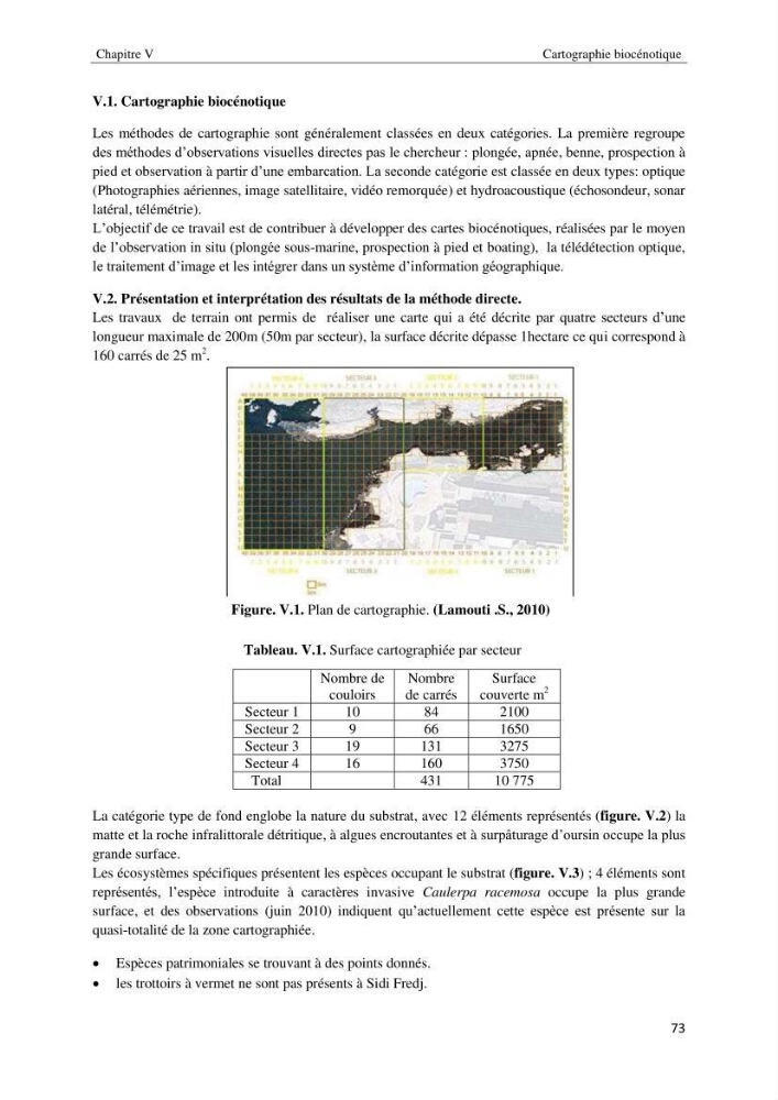 Diagnostic et paramètre environnementaux du littoral ouest de Sidi Fredj