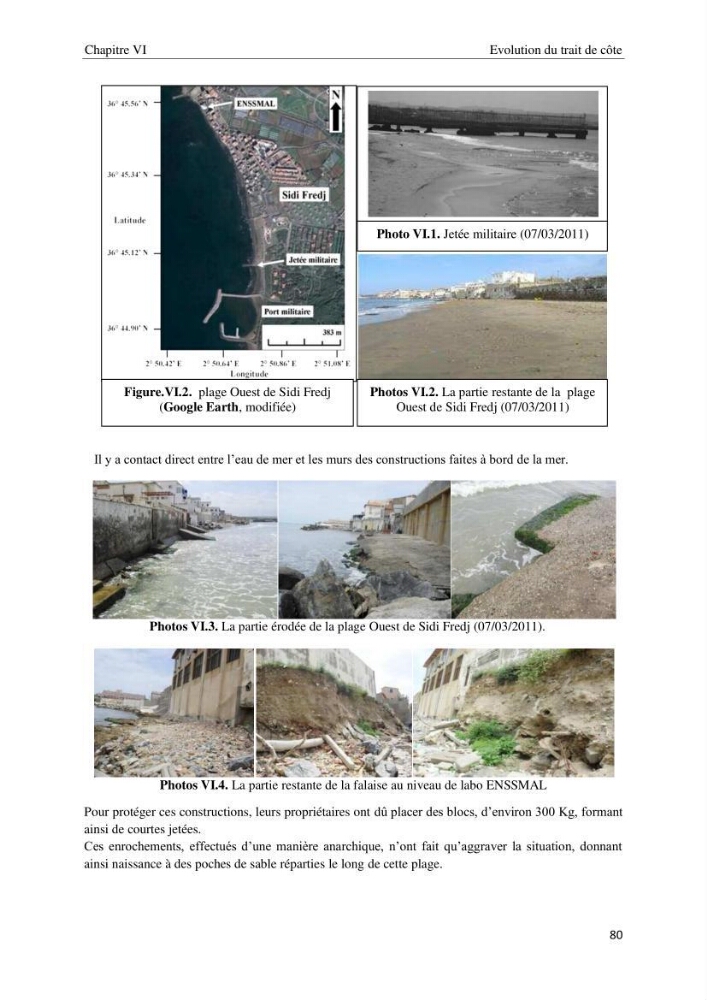 Diagnostic et paramètre environnementaux du littoral ouest de Sidi Fredj