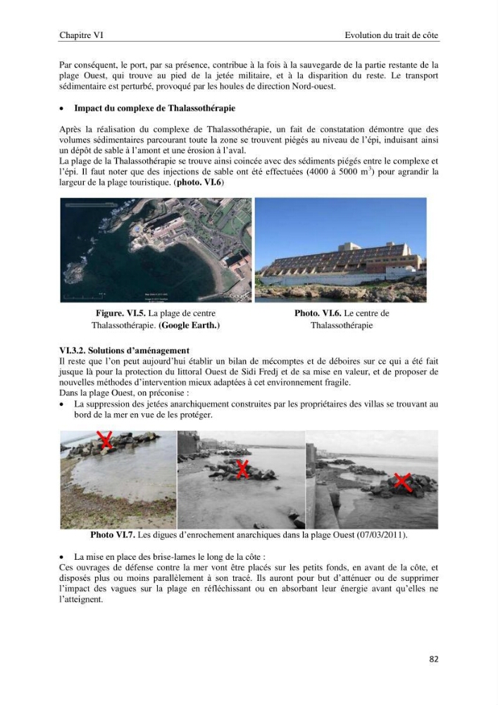 Diagnostic et paramètre environnementaux du littoral ouest de Sidi Fredj
