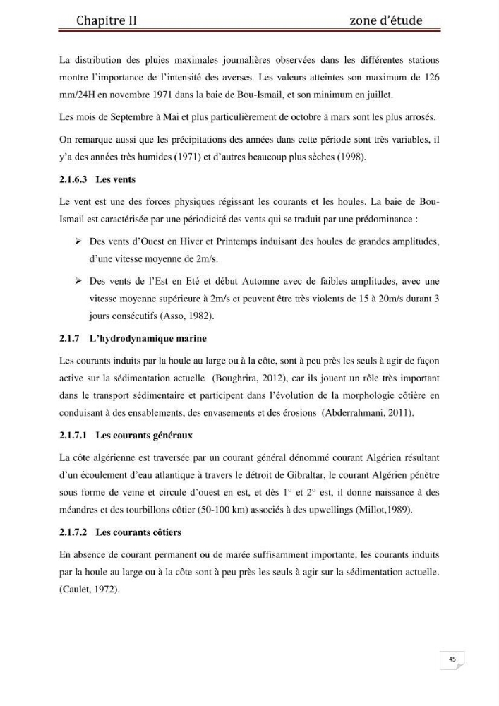 Etude des métaux traces dans les sédiments à l’embouchure métaux traces dans les sédiments à l’embouchure: