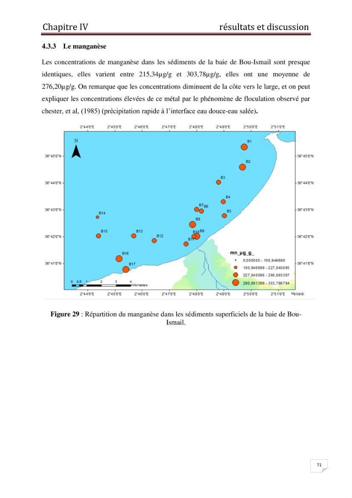 Etude des métaux traces dans les sédiments à l’embouchure métaux traces dans les sédiments à l’embouchure: