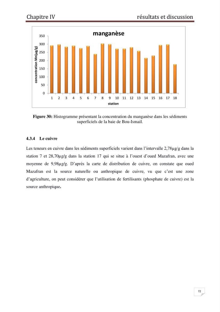 Etude des métaux traces dans les sédiments à l’embouchure métaux traces dans les sédiments à l’embouchure: