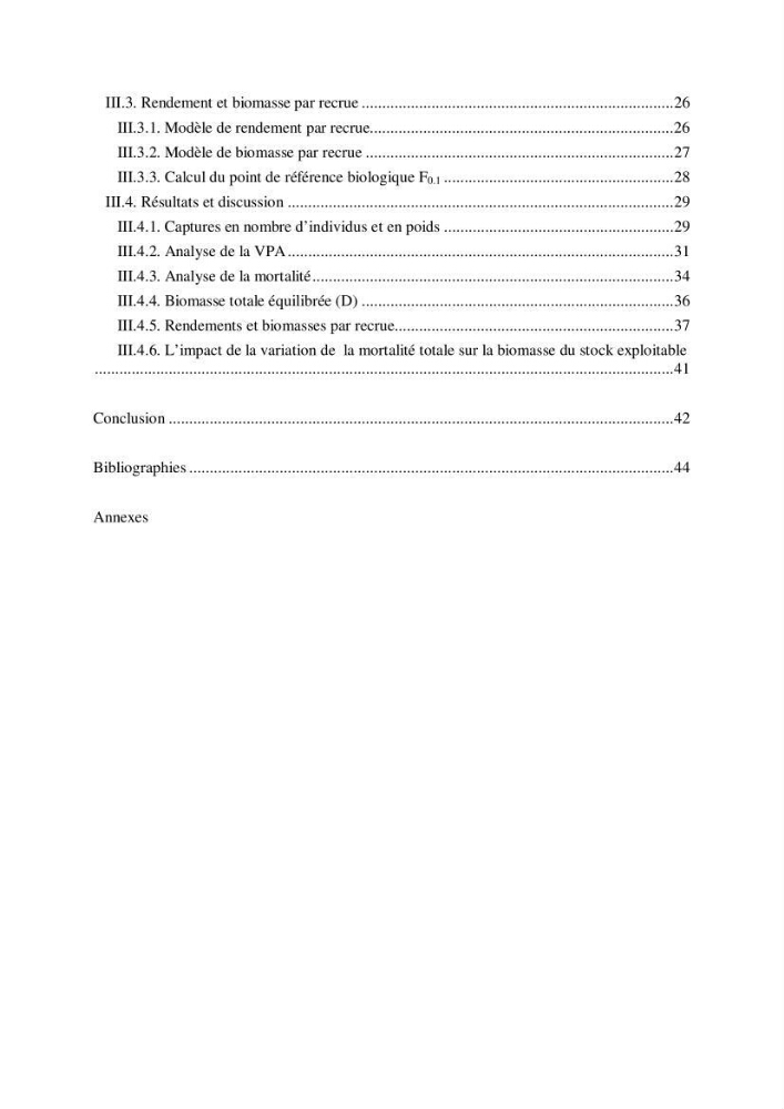 Impact de la variation du taux de mortalité totale (Z) sur l\'estimation de la biomasse exploitable de la bogue Boops boops (Linné, 1758) de la région centre de la côte algérienne