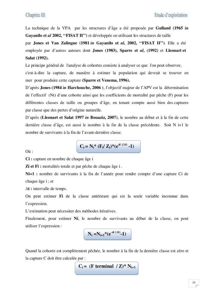 Impact de la variation du taux de mortalité totale (Z) sur l\'estimation de la biomasse exploitable de la bogue Boops boops (Linné, 1758) de la région centre de la côte algérienne