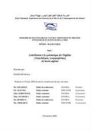 Contribution à la systématique des Triglidae (Osteichthyens, Scrpaeniformes) du bassin Algérien:
