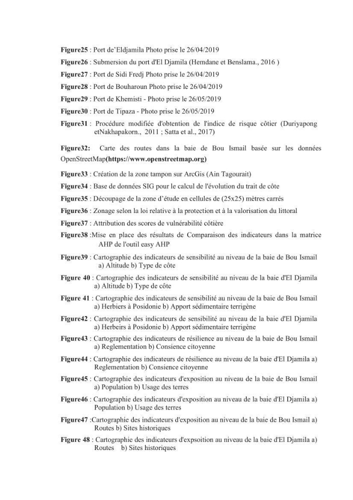 Indice de vulnérabilité et de risque côtier pour l\'évaluation du risque d\'érosin et de submerstion dans le littoral centre Algérien (cas de la baie de Bouismal )