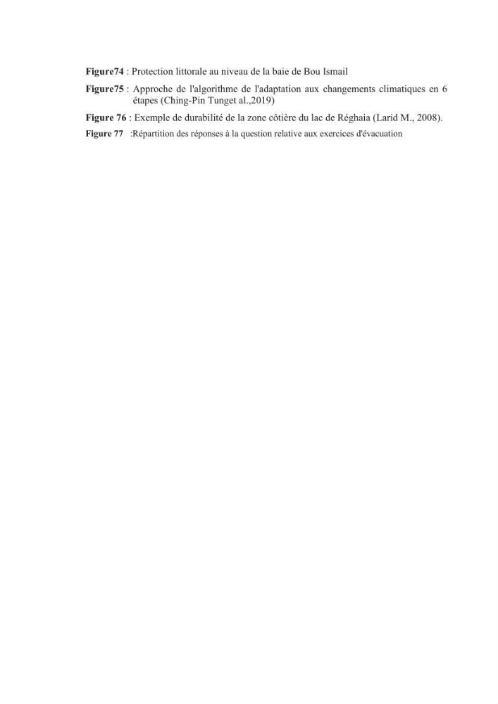 Indice de vulnérabilité et de risque côtier pour l\'évaluation du risque d\'érosin et de submerstion dans le littoral centre Algérien (cas de la baie de Bouismal )