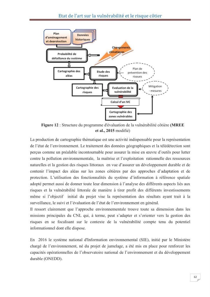 Indice de vulnérabilité et de risque côtier pour l\'évaluation du risque d\'érosin et de submerstion dans le littoral centre Algérien (cas de la baie de Bouismal )