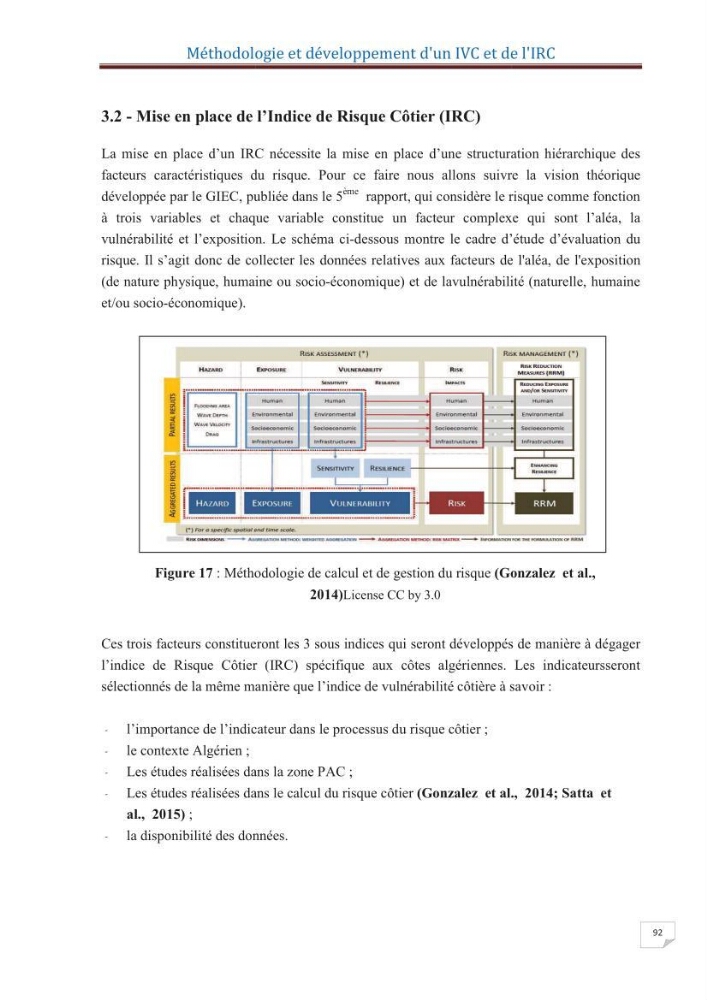Indice de vulnérabilité et de risque côtier pour l\'évaluation du risque d\'érosin et de submerstion dans le littoral centre Algérien (cas de la baie de Bouismal )