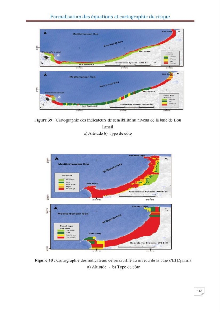 Indice de vulnérabilité et de risque côtier pour l\'évaluation du risque d\'érosin et de submerstion dans le littoral centre Algérien (cas de la baie de Bouismal )