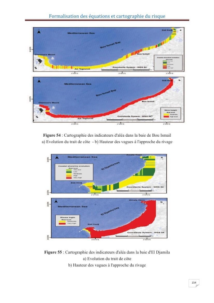 Indice de vulnérabilité et de risque côtier pour l\'évaluation du risque d\'érosin et de submerstion dans le littoral centre Algérien (cas de la baie de Bouismal )
