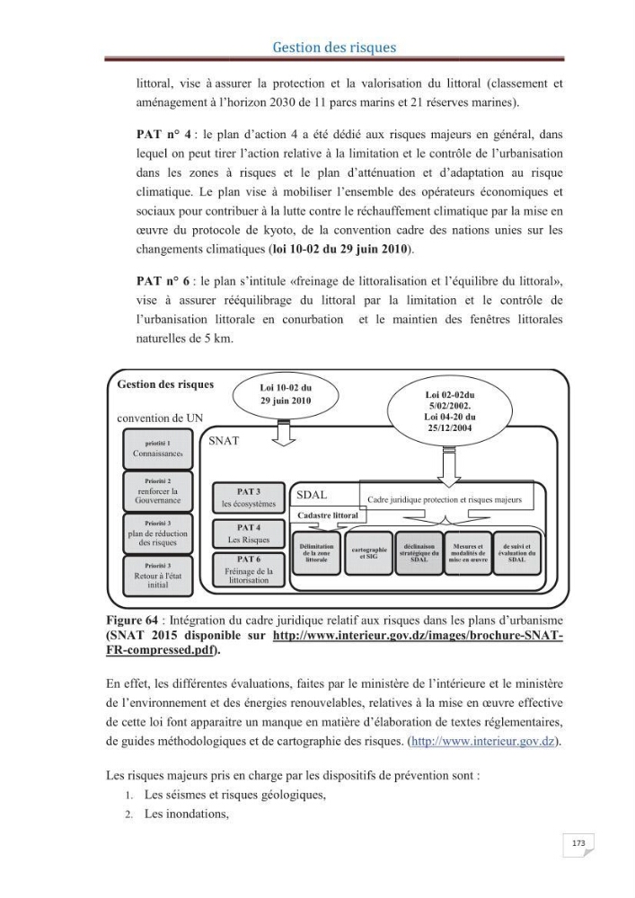 Indice de vulnérabilité et de risque côtier pour l\'évaluation du risque d\'érosin et de submerstion dans le littoral centre Algérien (cas de la baie de Bouismal )