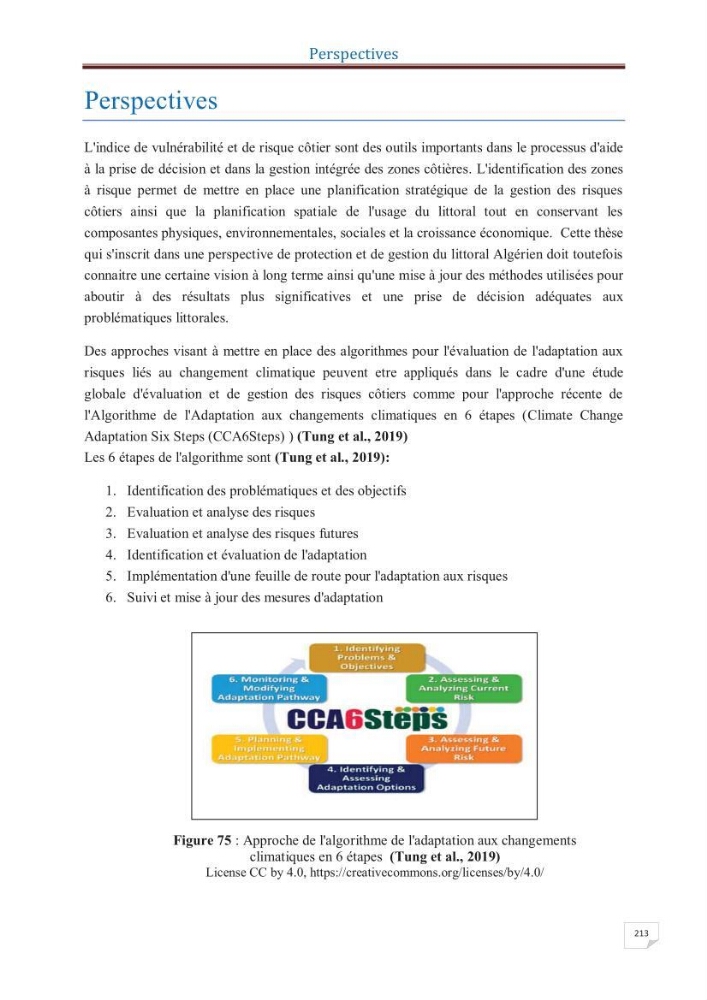 Indice de vulnérabilité et de risque côtier pour l\'évaluation du risque d\'érosin et de submerstion dans le littoral centre Algérien (cas de la baie de Bouismal )