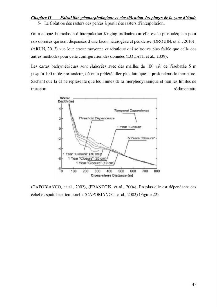 Etude de faisabilité de rechargement artificiel des plages de la côte Ouest-Algéroise