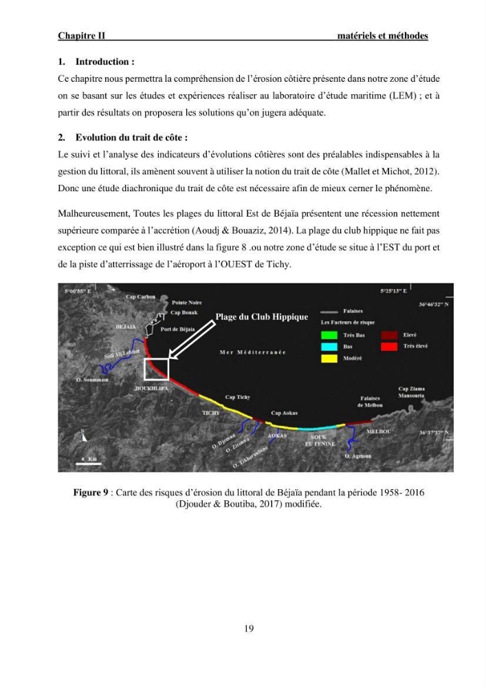 Etude de protection du rivage Club Hippique dans la willaya de Béjaïa