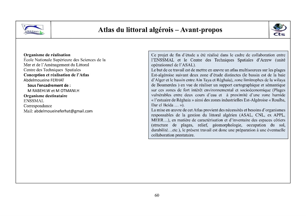 Mise en place d’un atlas des littoraux Est-algérois, entre paradigme de disponibilité de l’information géographique et données à libre-accès