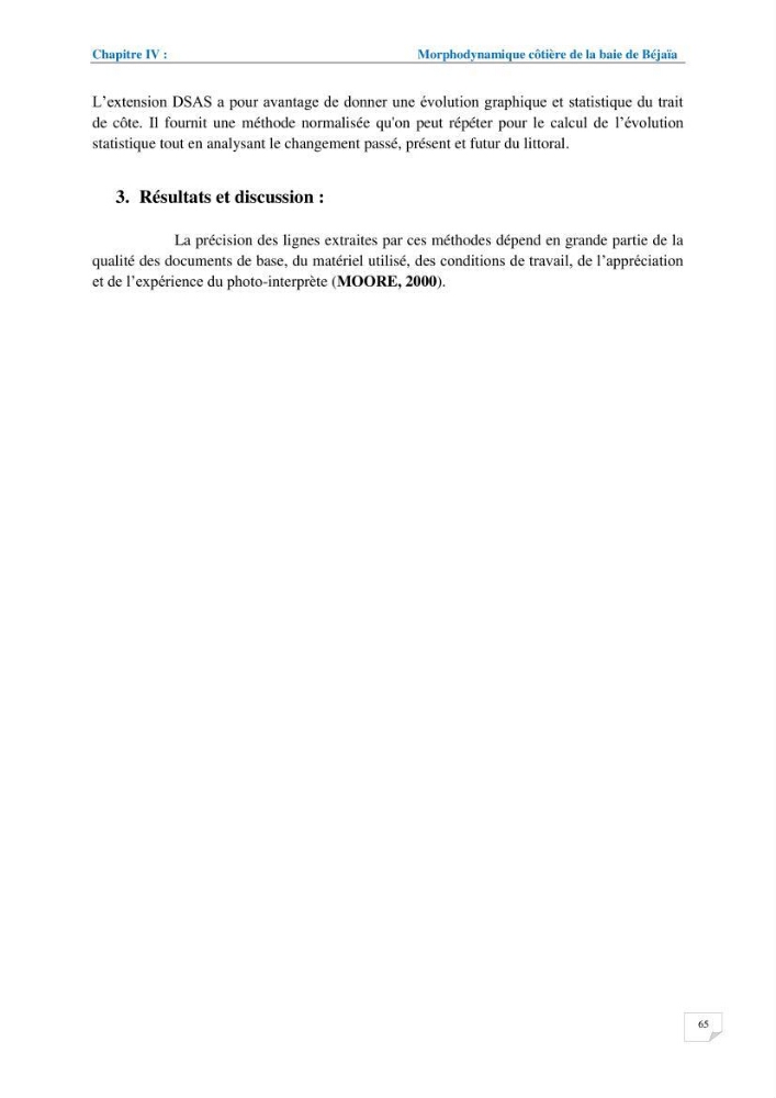 Géomorphodynamique de la zone côtière de la baie de Béjaïa
