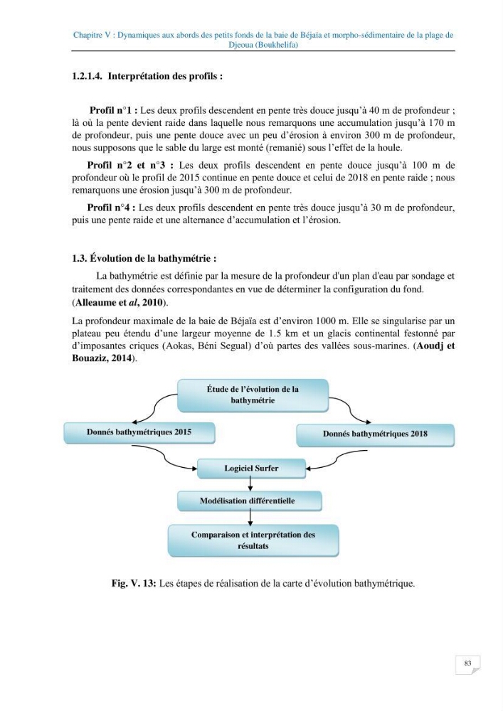 Géomorphodynamique de la zone côtière de la baie de Béjaïa