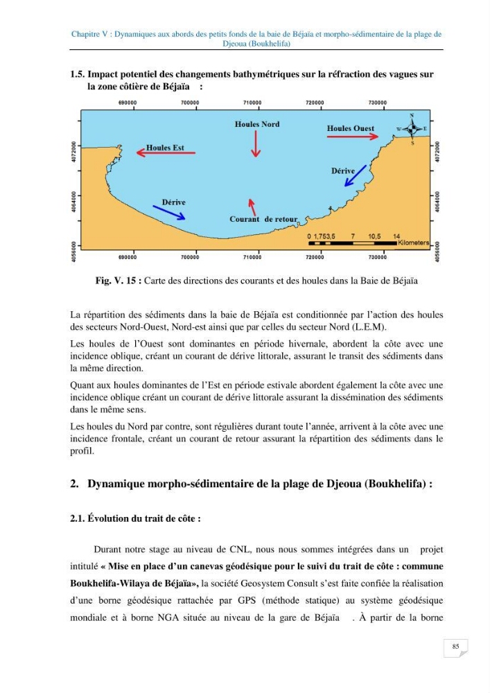 Géomorphodynamique de la zone côtière de la baie de Béjaïa
