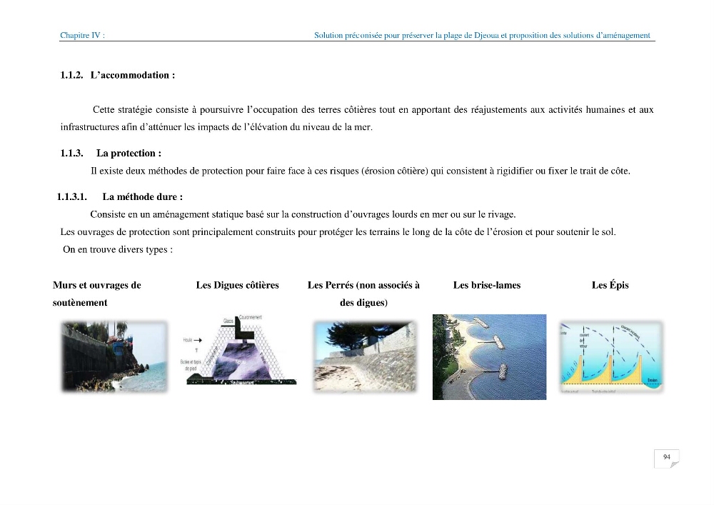 Géomorphodynamique de la zone côtière de la baie de Béjaïa
