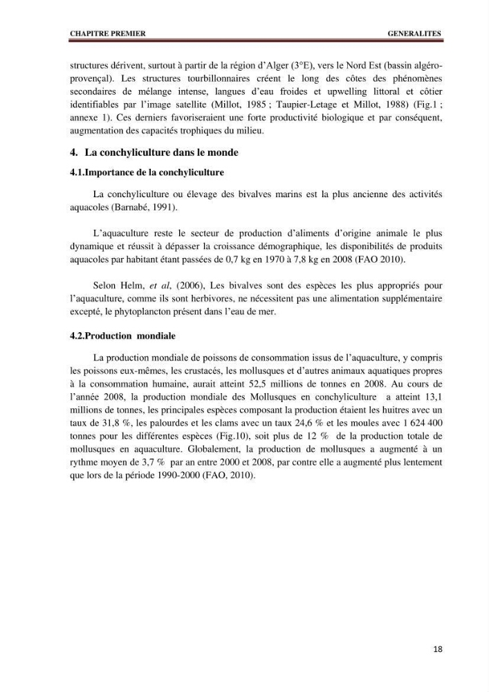 Quelques indices biologiques de Mytilus galloprovincialis (Lamarck, 1819), mollusque bivalve à potentialité mytilicole