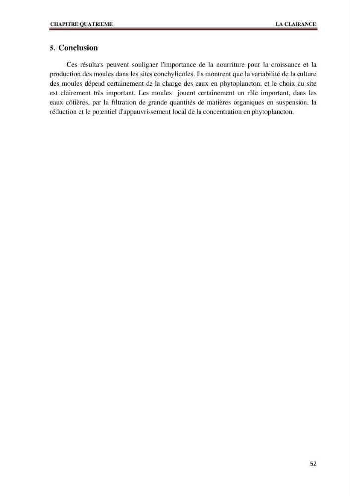 Quelques indices biologiques de Mytilus galloprovincialis (Lamarck, 1819), mollusque bivalve à potentialité mytilicole