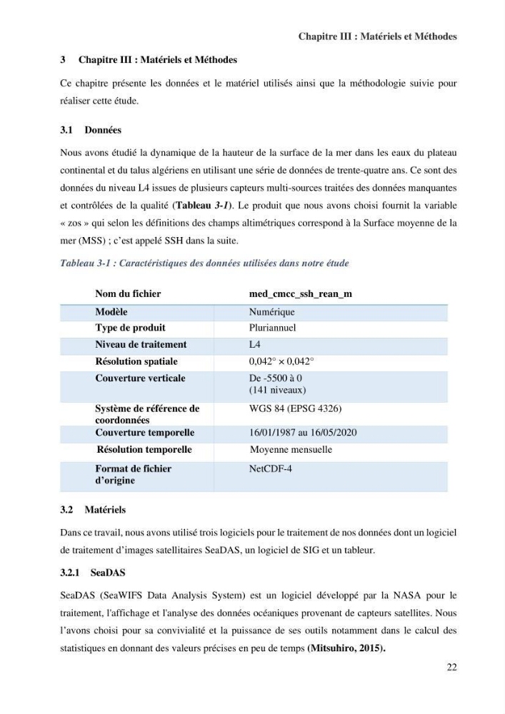 Etude de l’impact du réchauffement des Eaux Algériennes sur l’élévation du niveau de la mer par les données altimétriques