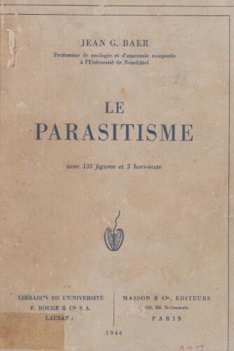 Le parasitisme Le parasitisme