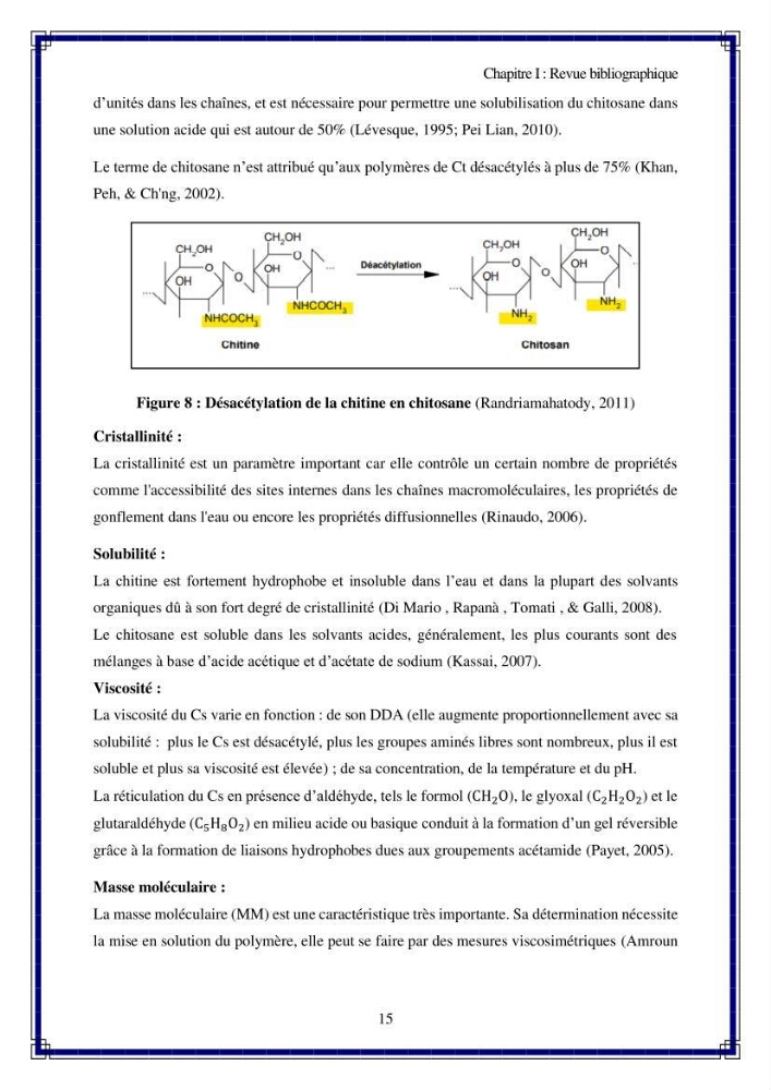 Valorisation biotechnologique des coproduits de crustacés: étude de l\'efficacité du traitement avec du chitosane de l\'irradiation UV dans l\'élimination de Légionella pneumophila