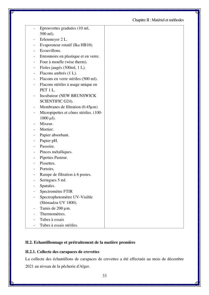 Valorisation biotechnologique des coproduits de crustacés: étude de l\'efficacité du traitement avec du chitosane de l\'irradiation UV dans l\'élimination de Légionella pneumophila