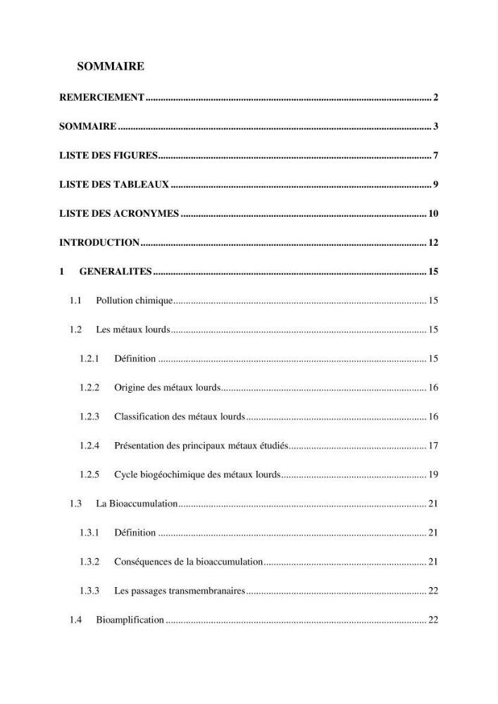 Evaluation de la pollution dans la baie de Bou-ismail